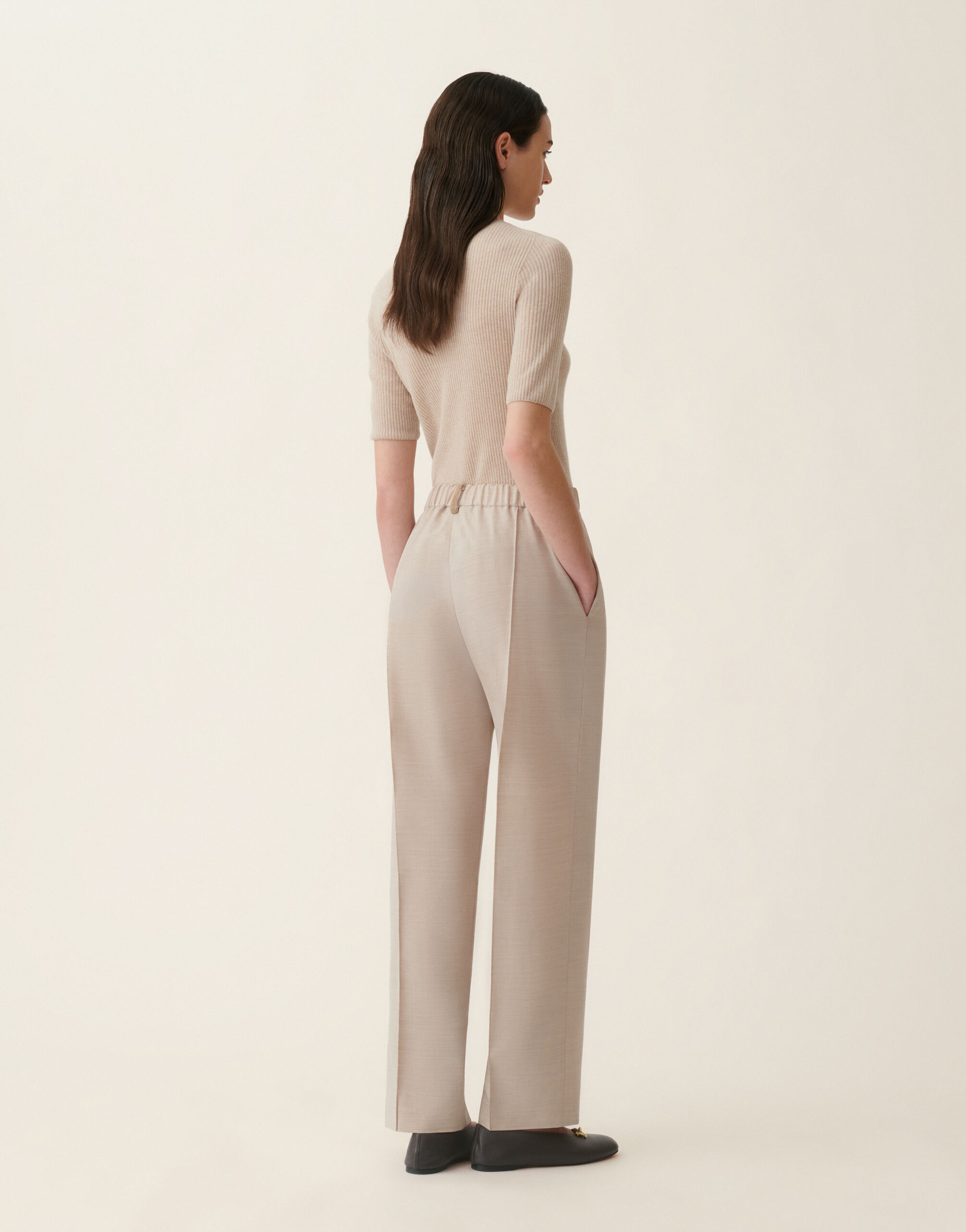 Gubbio trousers in bistretch cool wool, cachà Fabiana Filippi Gubbio trousers in bistretch cool wool, cachà Cachà PAD216F322M2760000