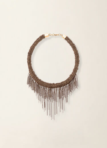 Collier ras-de-cou en filo diamante, marron Fabiana Filippi Collier ras-de-cou en filo diamante, marron Marron BXD216A867M5250000