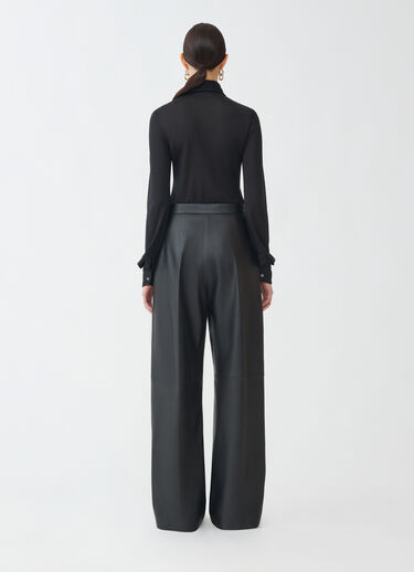Fabiana Filippi Nappa leather trousers, black BLACK PLD264F274I9090000
