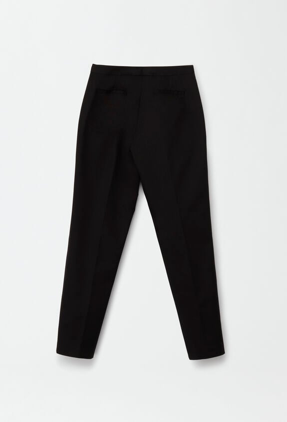 Fabiana Filippi COTTON GABARDINE REGULAR FIT TROUSERS BLACK PAD274F260H4630000