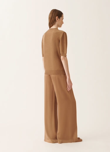 Fabiana Filippi Cotton and linen sweater with sequins, wicker Wicker MAD266F490D2730000