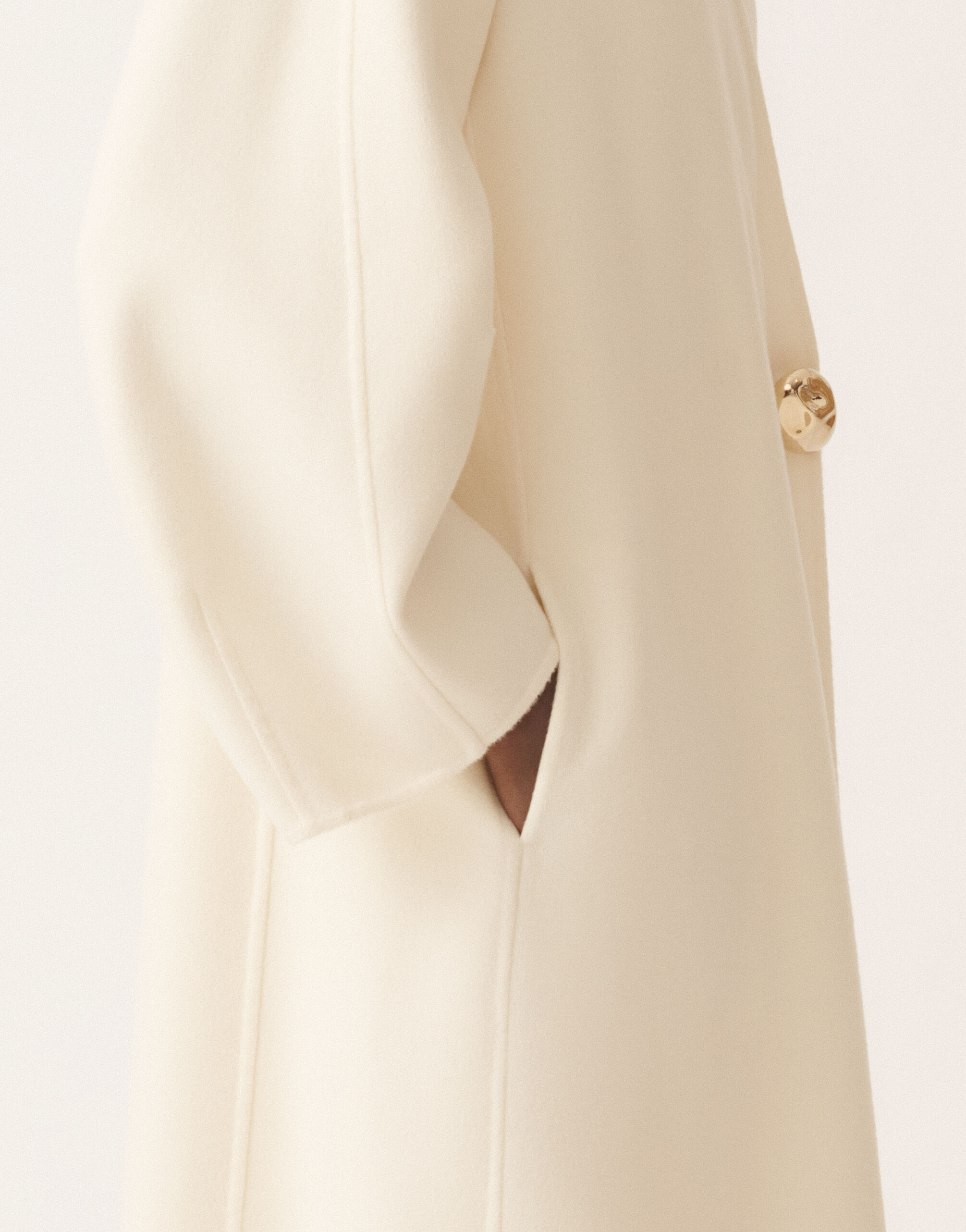 Double cashmere coat, white for Women | Fabiana Filippi®