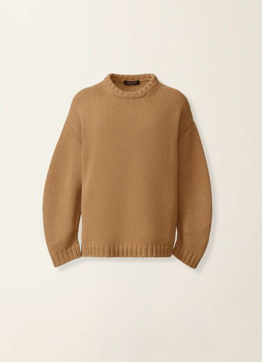 Platinum-Pullover mit Rundhalsausschnitt, Bast Fabiana Filippi Platinum-Pullover mit Rundhalsausschnitt, Bast Bast MAD226F016N1280000