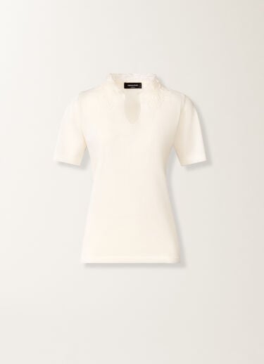 Polo in seta e cotone, rafia Fabiana Filippi Polo in seta e cotone, rafia RAFIA MAD276F465M2210000