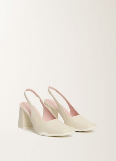 Fabiana Filippi Slingback in nappa leather, butter White ASD225A981L8270000