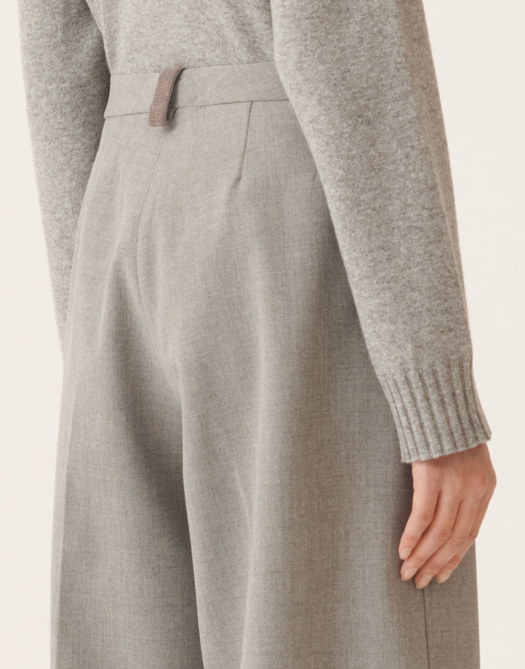 Fabiana Filippi Spoleto techno tailoring trousers, rock grey GREY PAD215F307L5300000