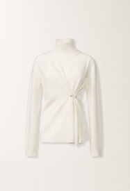 Fabiana Filippi Pullover aus Kaschmir, bastfarben Weiß MAD215F058L5170000