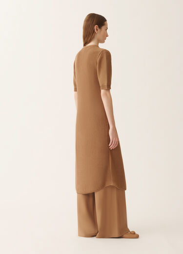 Fabiana Filippi Cardigan vest in cotton and linen with sequins, wicker WICKER MAD276F470D2730000