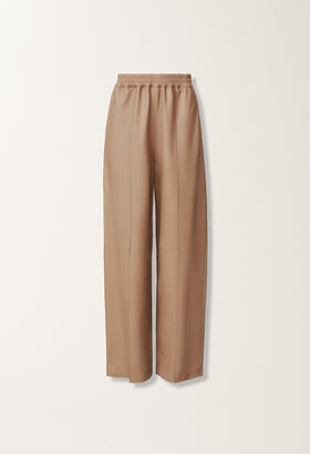 Fabiana Filippi Nappa leather trousers, wicker BROWN PLD215F273D8960000