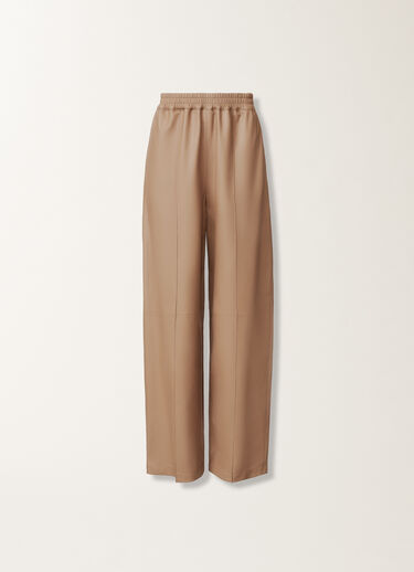 Fabiana Filippi Hose aus Nappaleder, weidenfarben Braun PLD215F273D8960000
