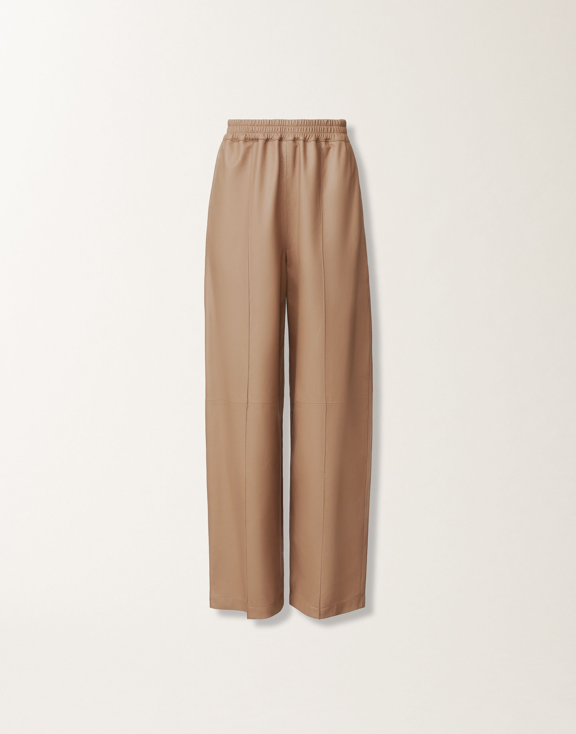 Fabiana Filippi Hose aus Nappaleder, weidenfarben Braun PLD215F273D8960000