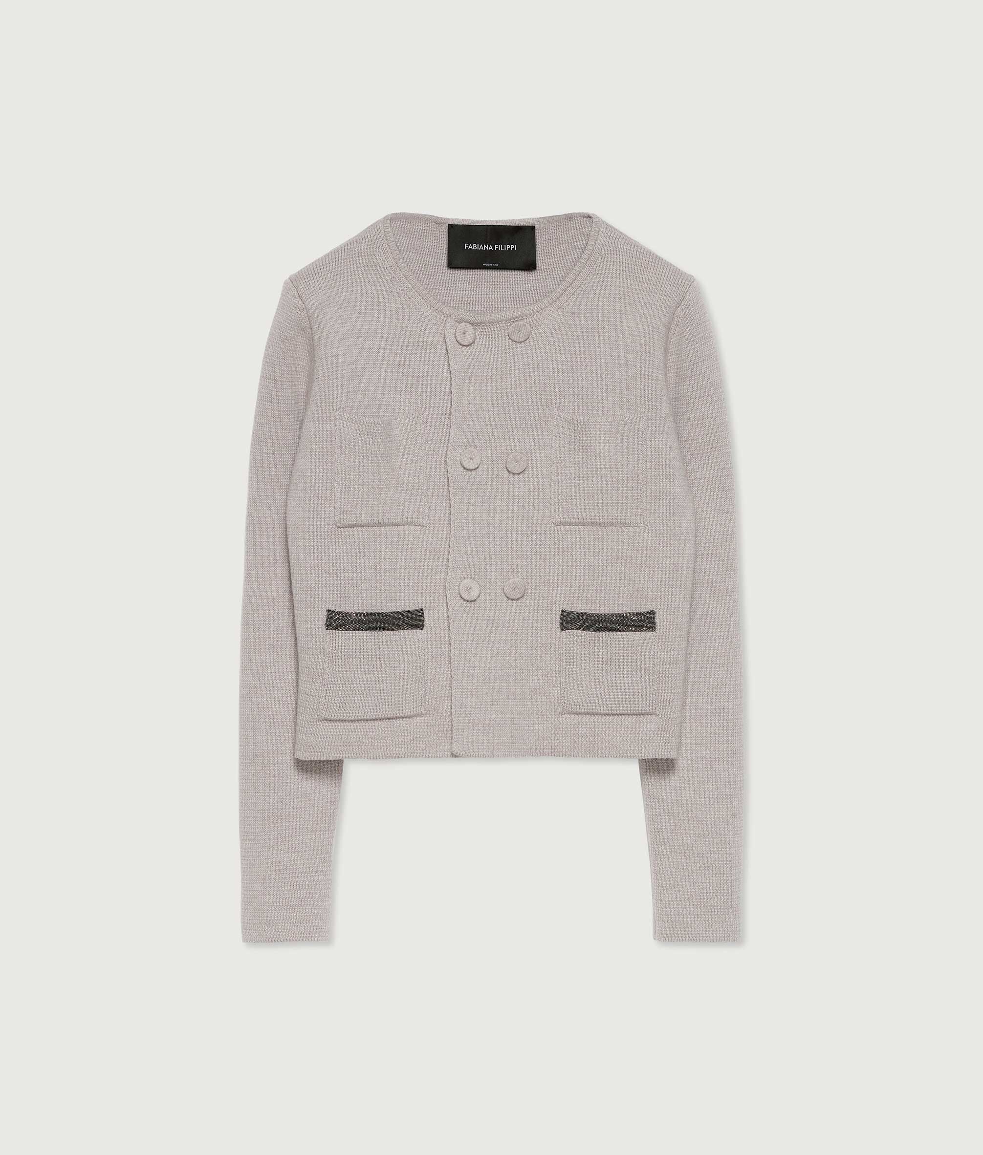 Veste en laine merinos sales