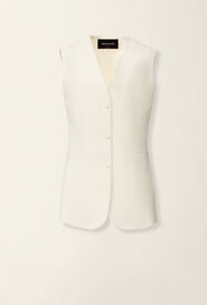 Fabiana Filippi Gilet en cady, beurre Beurre GCD216F176D8700000