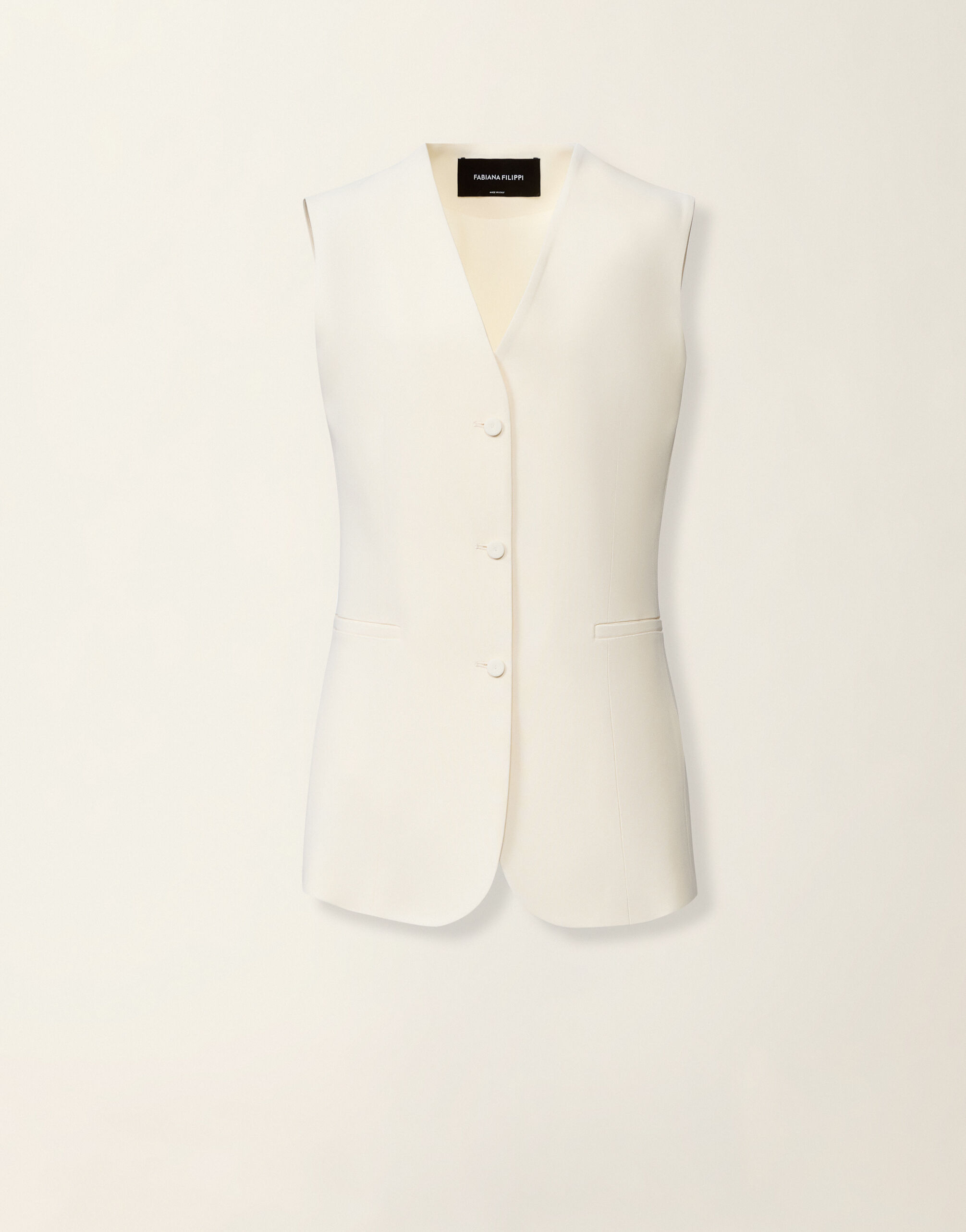 Gilet en cady, beurre Fabiana Filippi Gilet en cady, beurre Beurre GCD216F176D8700000