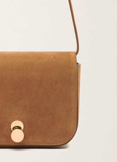 Fabiana Filippi Eclissi Messenger in suede, wicker Brown BGD266A859M0000000