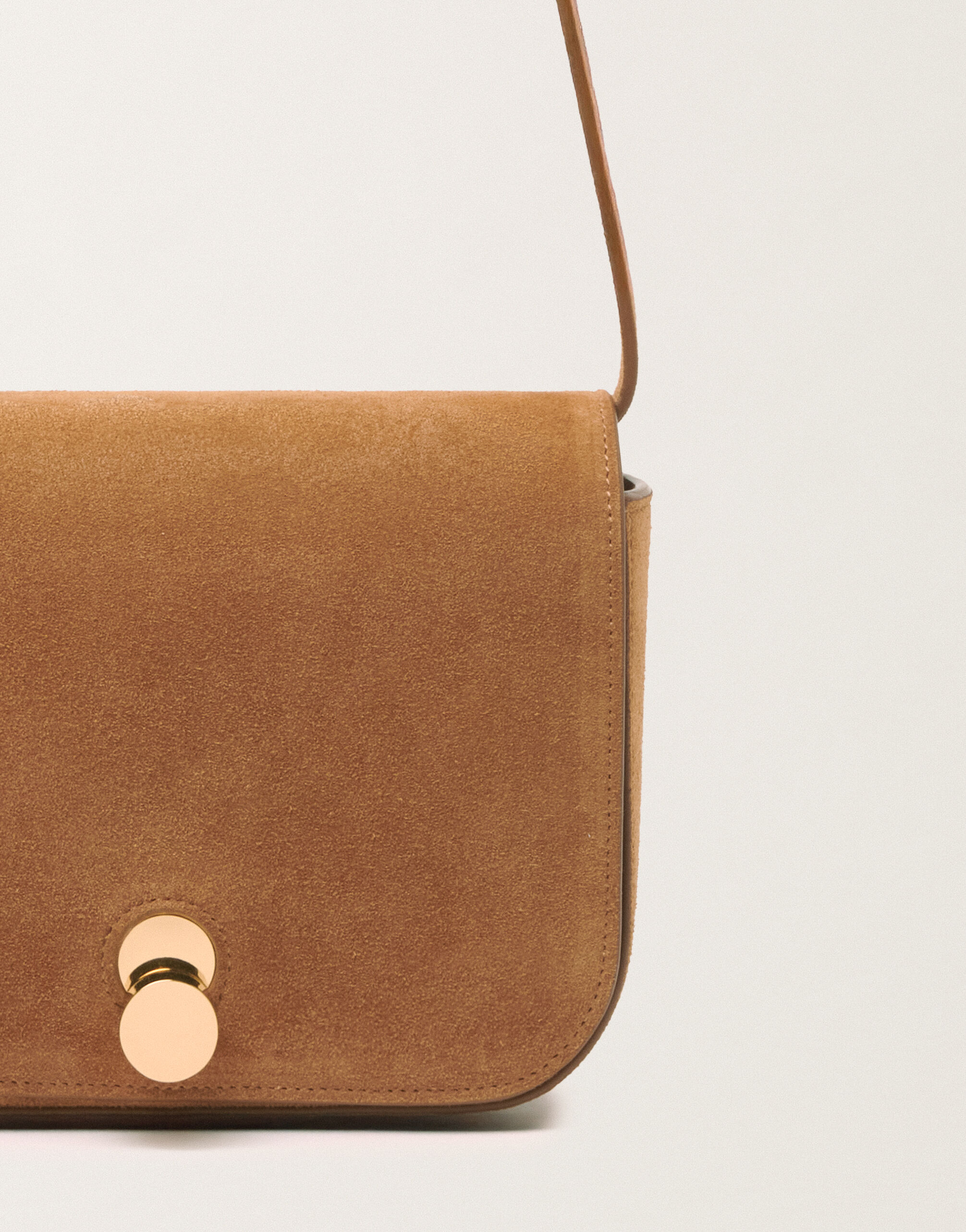 Fabiana Filippi Eclissi Messenger in suede, wicker Brown BGD266A859M0000000