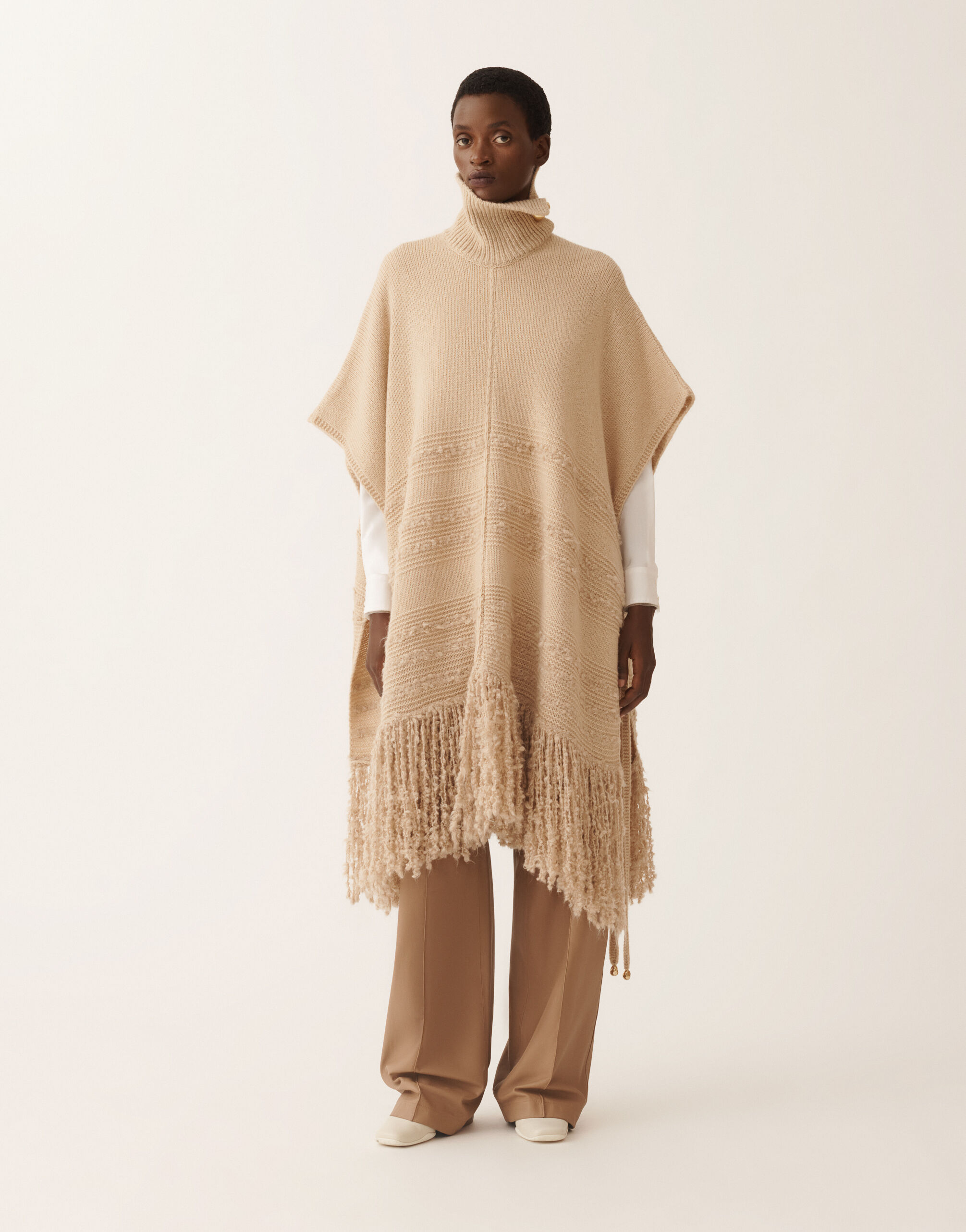 Fabiana Filippi Camel cape, albino BROWN MAD215F118L5010000