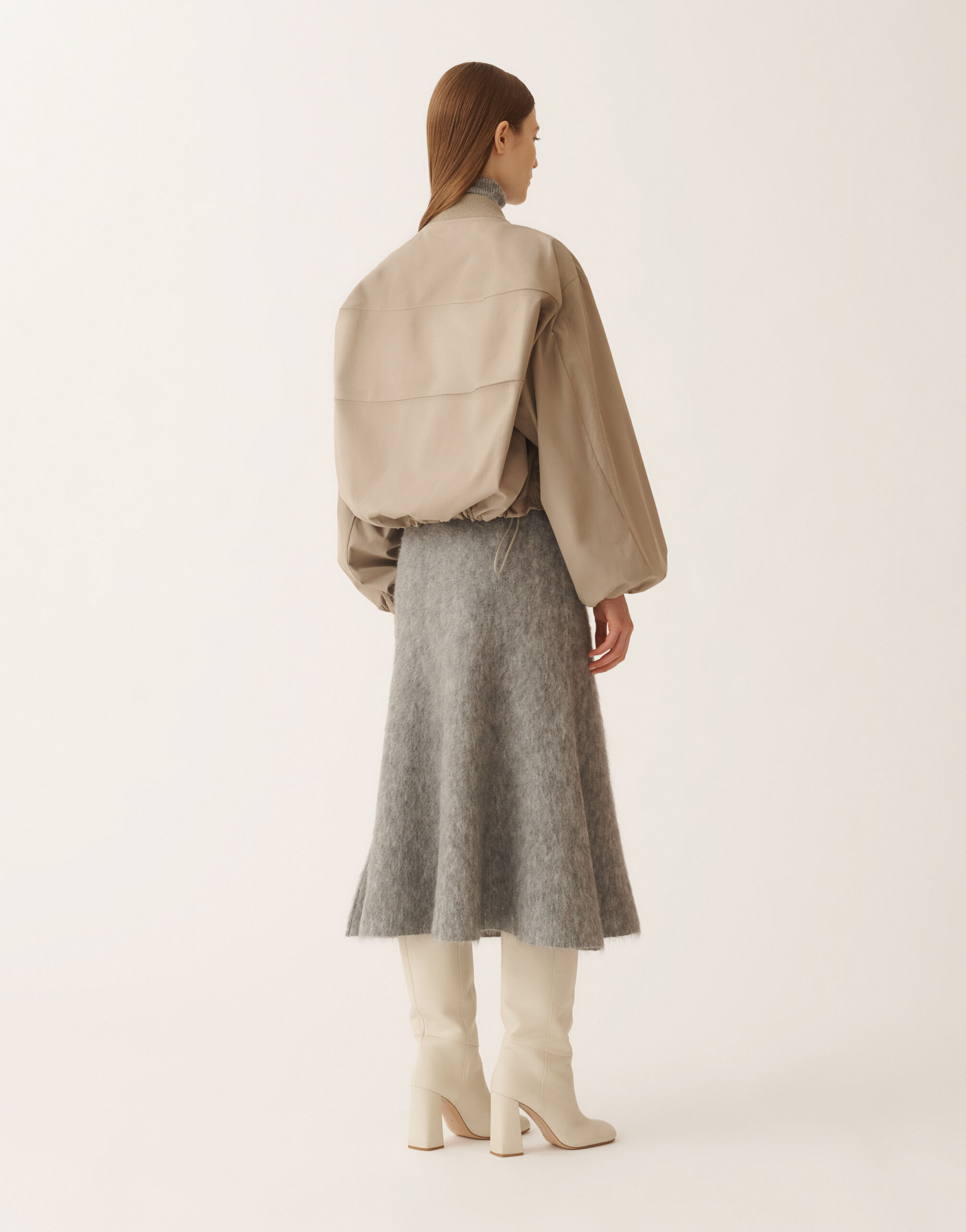 Fabiana Filippi Bomberjacke aus extrafeinem Twill, olivgrün Grün CTD215F225L5260000