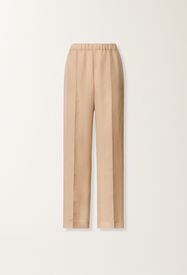 Fabiana Filippi Pantalón Gubbio jogging en fluido, arce Beige PAD266F322L7850000