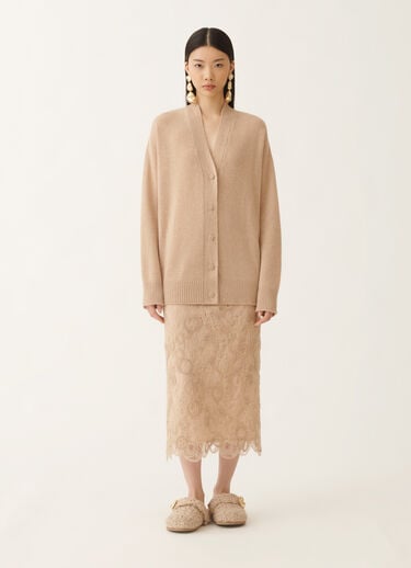 Fabiana Filippi Cardigan in cashmere, faggio MARRONE MAD215F014N9000000