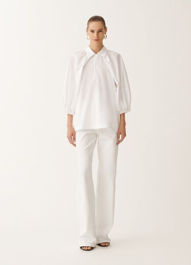 Fabiana Filippi Popelinebluse, optisches Weiß WEISS CAD275F756D6500000