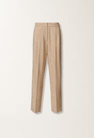 Fabiana Filippi Pantalon en tissu tailoring boutonné, érable BEIGE PAD215F358D8920000