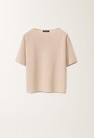 Fabiana Filippi Cotton and lurex sweater, dusty pink PINK MAD265F097L2330000