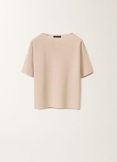 Fabiana Filippi Cotton and lurex sweater, dusty pink PINK MAD265F097L2330000