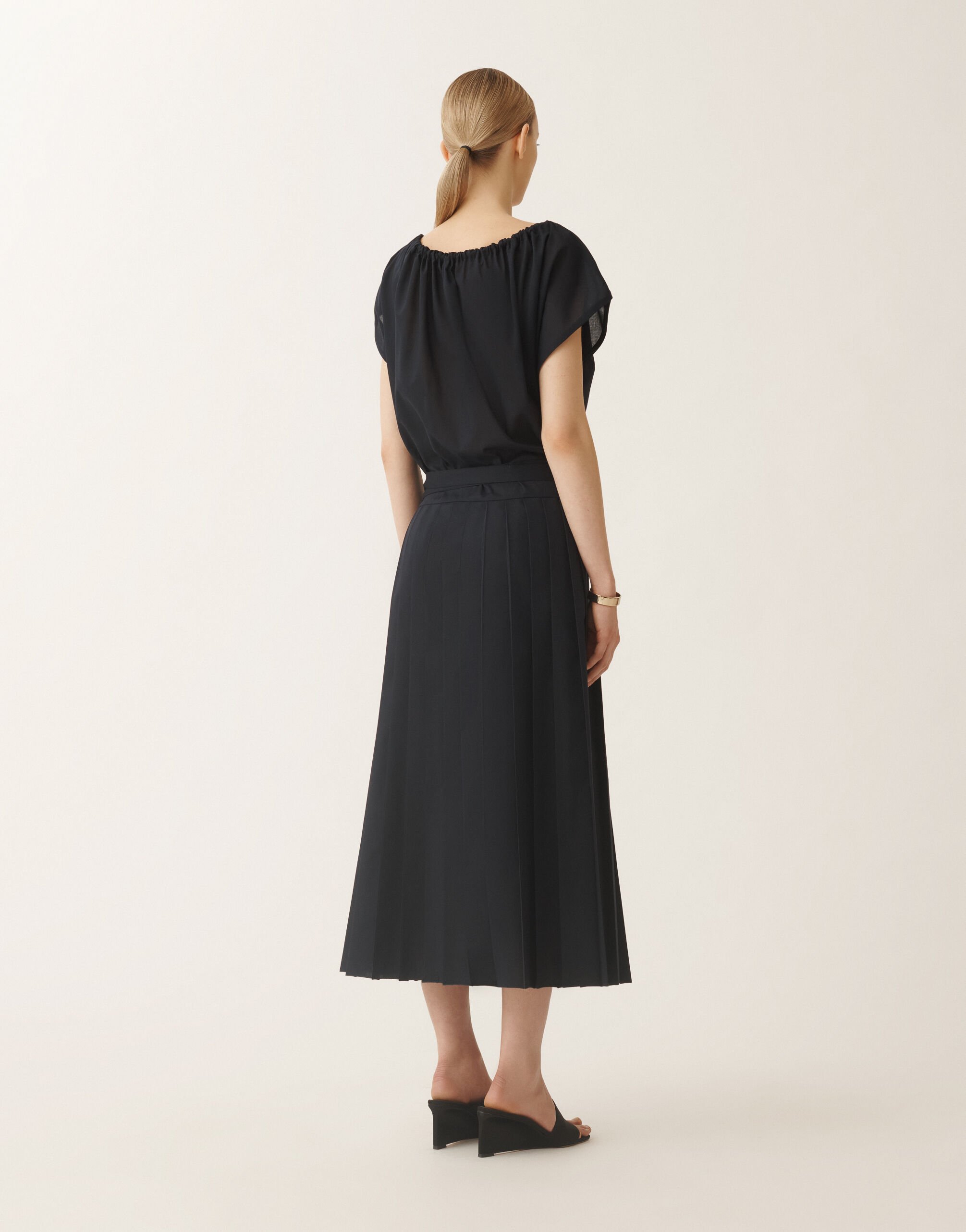 Fabiana Filippi Musselinkleid, nachtblau BLAU ABD275F643L3850000