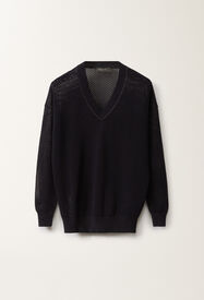 Fabiana Filippi Organic cotton sweater, midnight blue BLUE MAD275F546L3340000