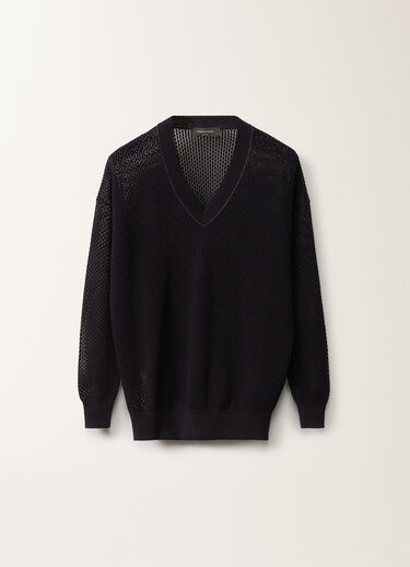 Fabiana Filippi Maglia in cotone organico, blu notte BLU NOTTE MAD275F546L3340000