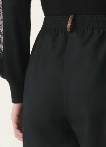 Fabiana Filippi Oversized cargo flannel trousers, black Black PAD226F291M3780000