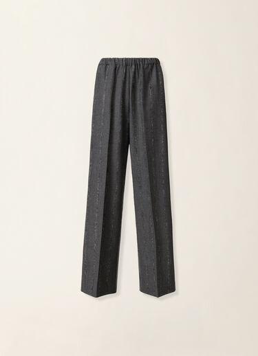 Pinstripe flannel trousers, charcoal Fabiana Filippi Pinstripe flannel trousers, charcoal Charcoal PAD226F456M4130000