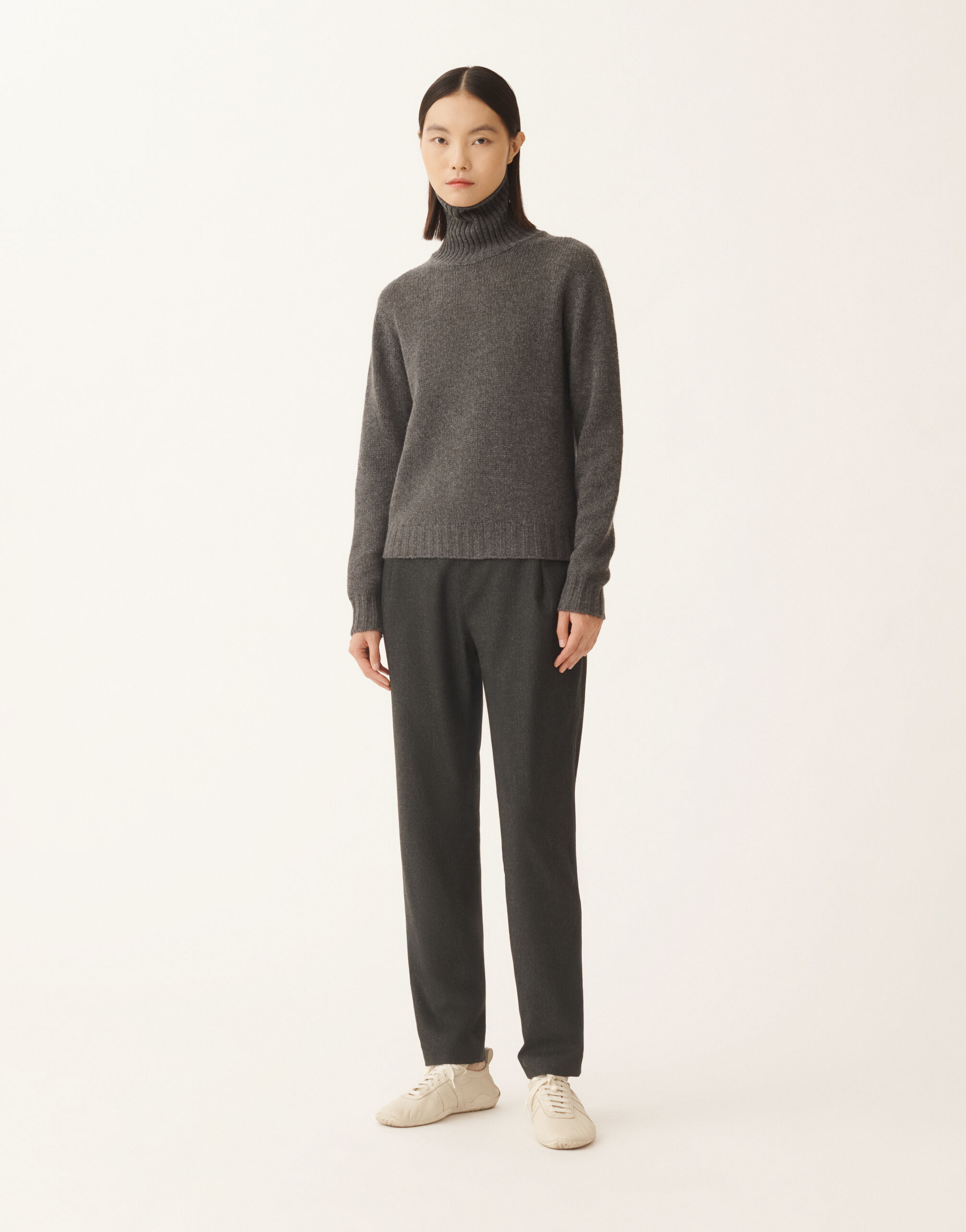 Fabiana Filippi Cashmere turtleneck sweater, onyx Grey MAD225F460N9000000