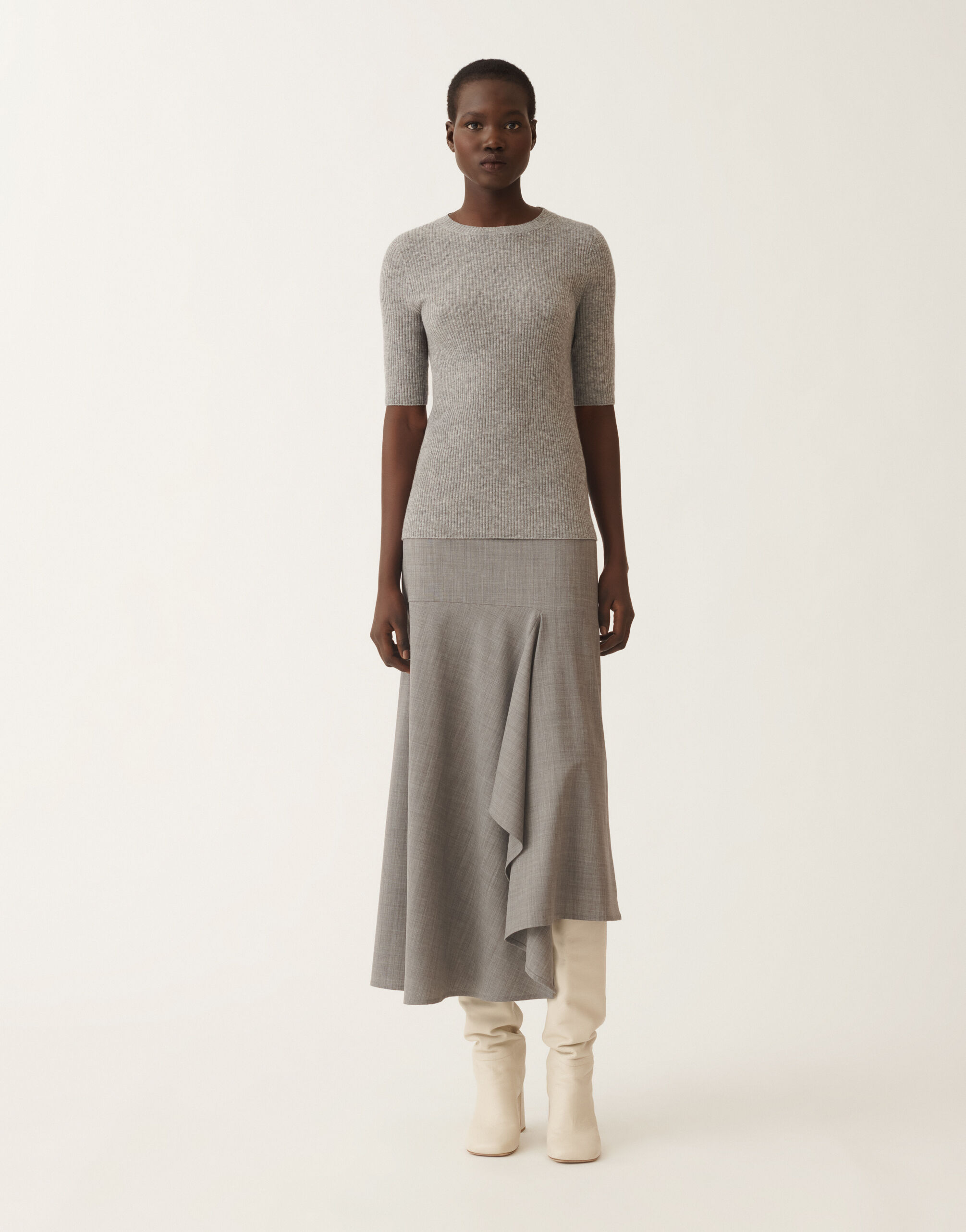 Platinum sweater, rock grey for Women | Fabiana Filippi®