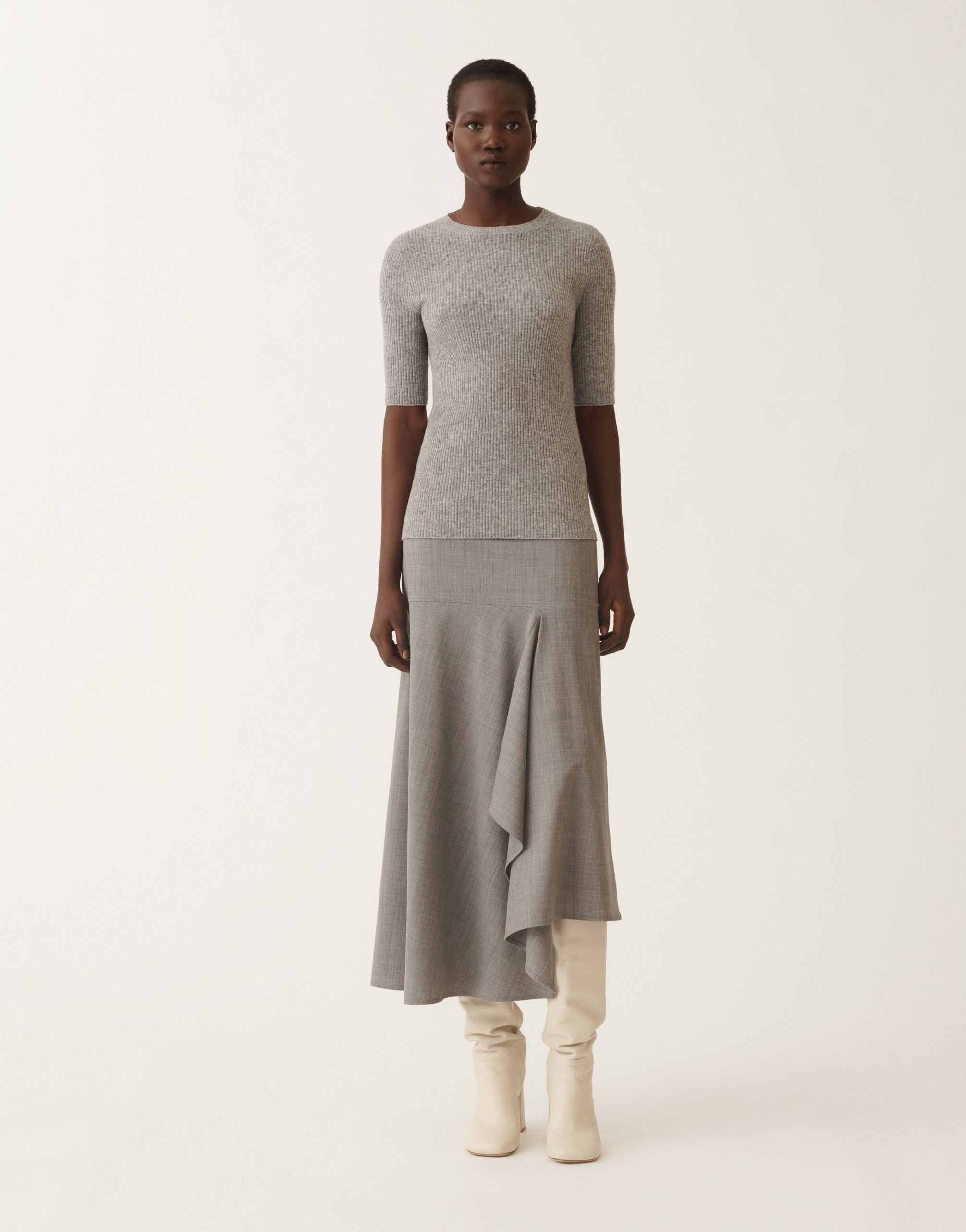 Fabiana Filippi Pullover aus Platinum, felsgrau Braun MAD215F022D2300000