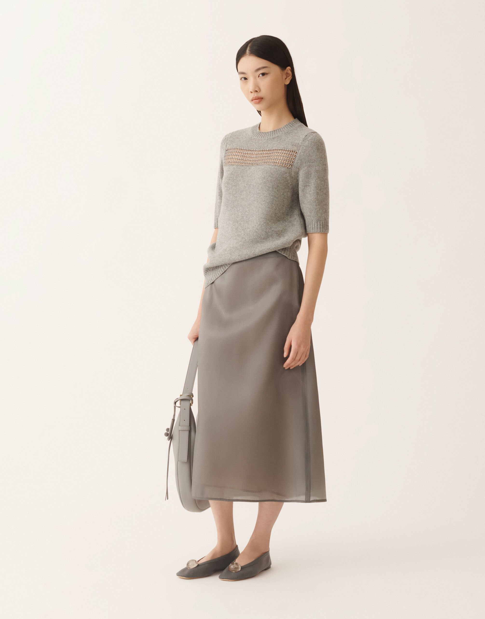 Sweater in Platinum, rock for Women | Fabiana Filippi®