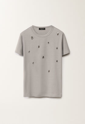 Fabiana Filippi Jersey T-shirt, ash GREY JED265F153L2870000