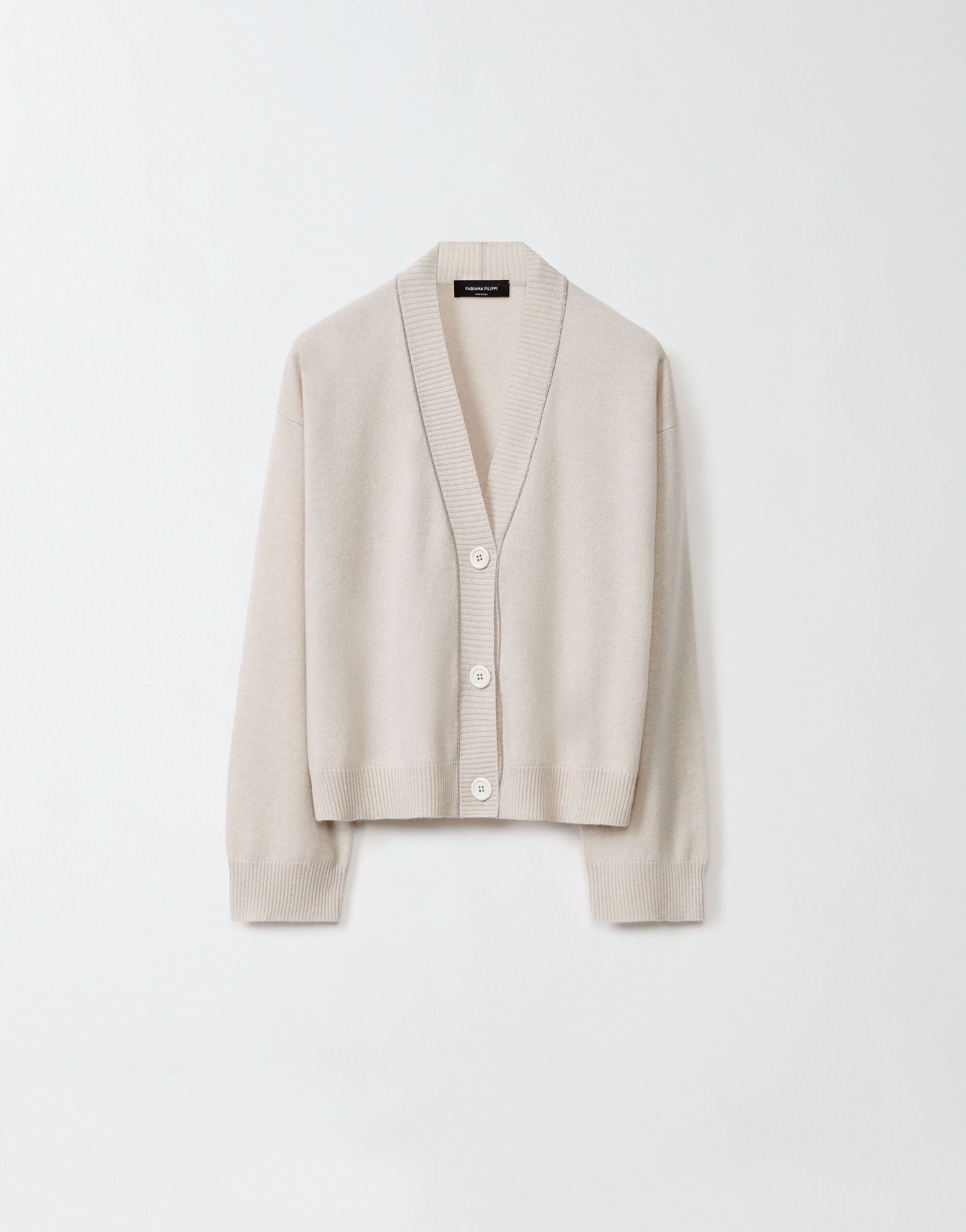 Boxy cashmere cardigan dune for Women Fabiana Filippi