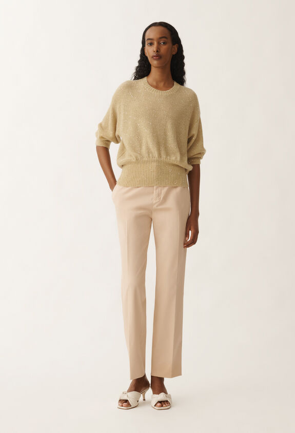 Fabiana Filippi Mohair sweater, gold YELLOW MAD265F040D8170000