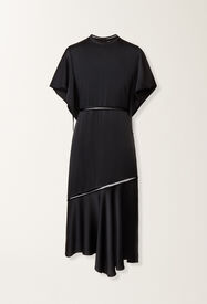 Fabiana Filippi Midi dress in midnight blue enver satin Blue ABD266F187L7800000