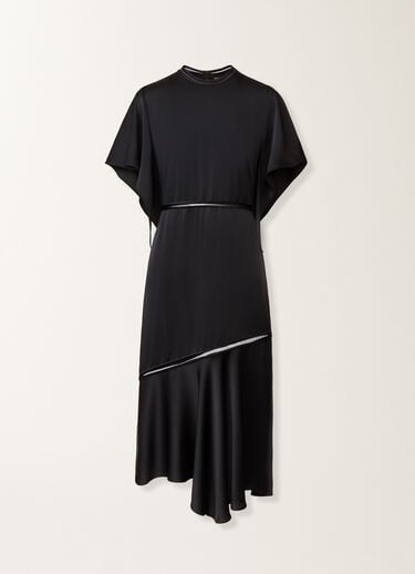 Fabiana Filippi Midi dress in midnight blue enver satin Blue ABD266F187L7800000