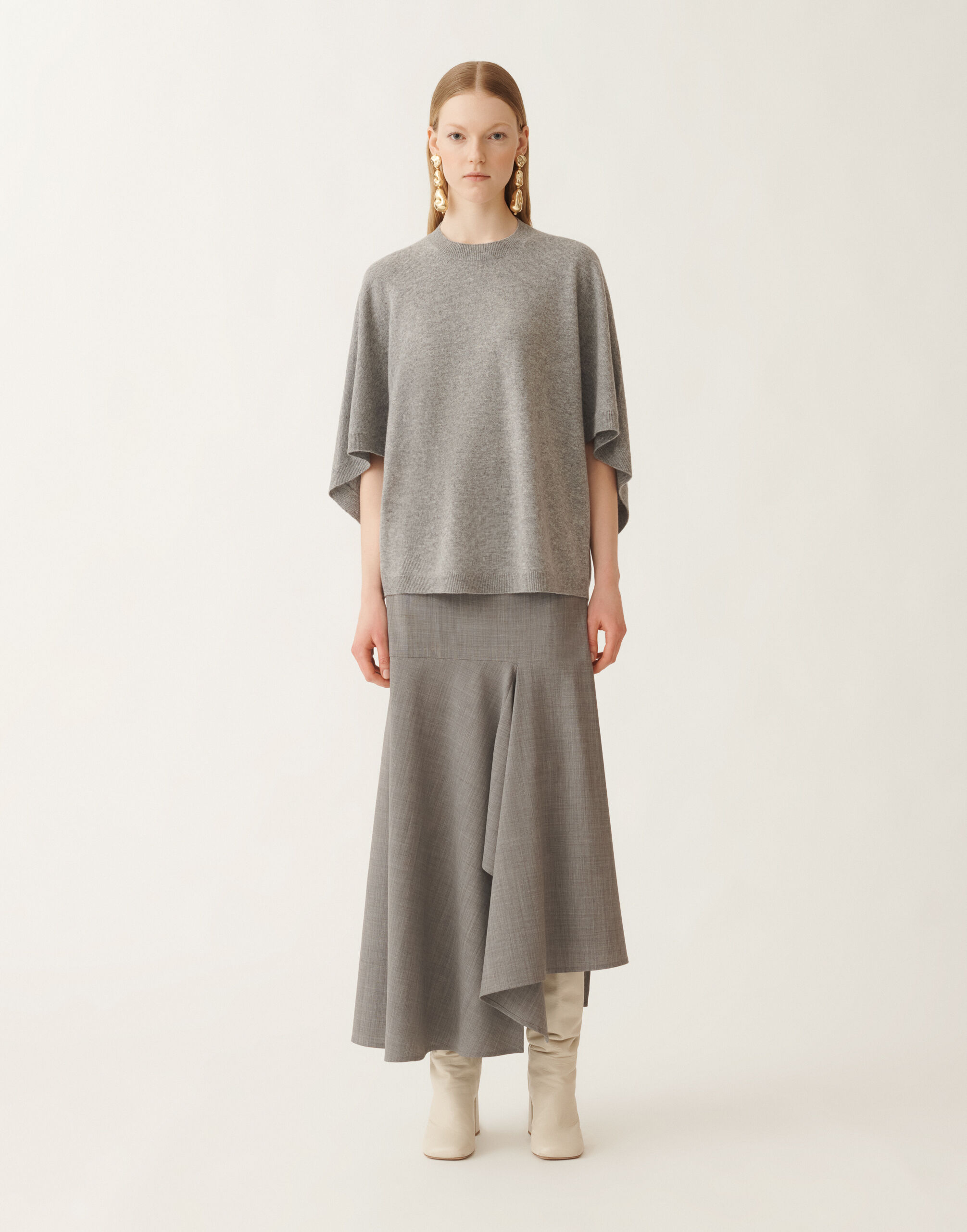 Fabiana Filippi Platinum sweater, rock grey GREY MAD215F047L5170000