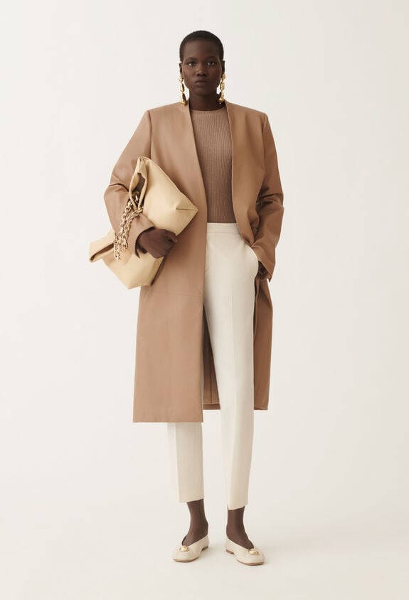 Fabiana Filippi Montefalco techno tailoring trousers, butter WHITE PAD215F326L5300000