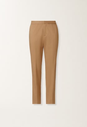 Fabiana Filippi Montefalco cotton gabardine trousers, wicker BROWN PAD215F326L5150000