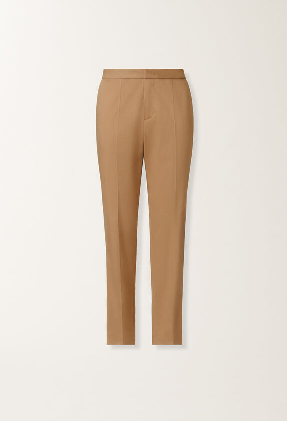 Fabiana Filippi Pantalón Montefalco de gabardina de algodón, mimbre MARRÓN PAD215F326L5150000