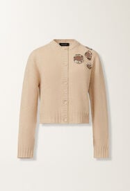 Fabiana Filippi Cardigan en Platinum, corde BEIGE MAD215F057L5370000