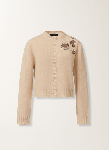Fabiana Filippi Platinum cardigan, rope BEIGE MAD215F057L5370000