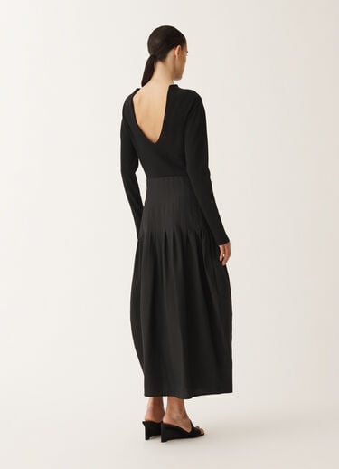 Fabiana Filippi Robe en laine et coton, noir NOIR ABD265F186L1770000