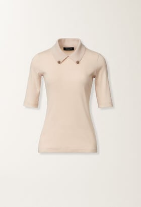 Fabiana Filippi T-shirt in jersey, ovatta ROSA JED215F132L5760000